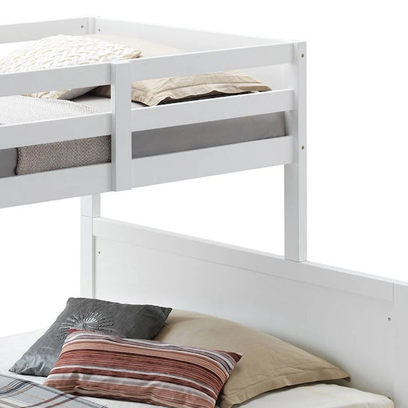 WELLING WELLING BUNK BED - SINGLE OVER DOUBLE - WHITE
