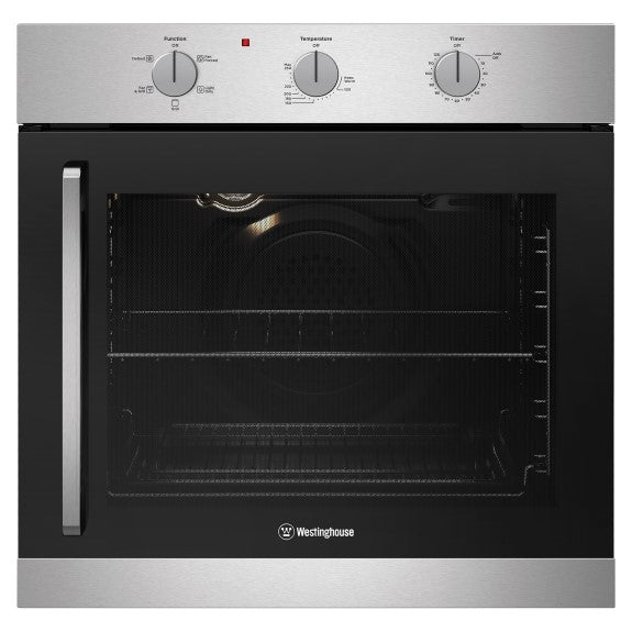 WESTINGHOUSE MULTI-FUNCTION 5 SIDE-OPENING OVEN STAINLESS STEEL 60CM