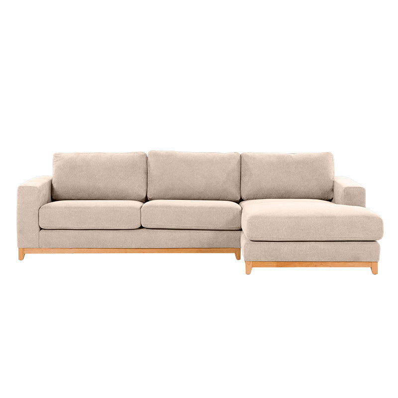 WILLOW WILLOW CHAMPAGNE - FABRIC - 3S SEAT LOUNGE + RHF CHAISE