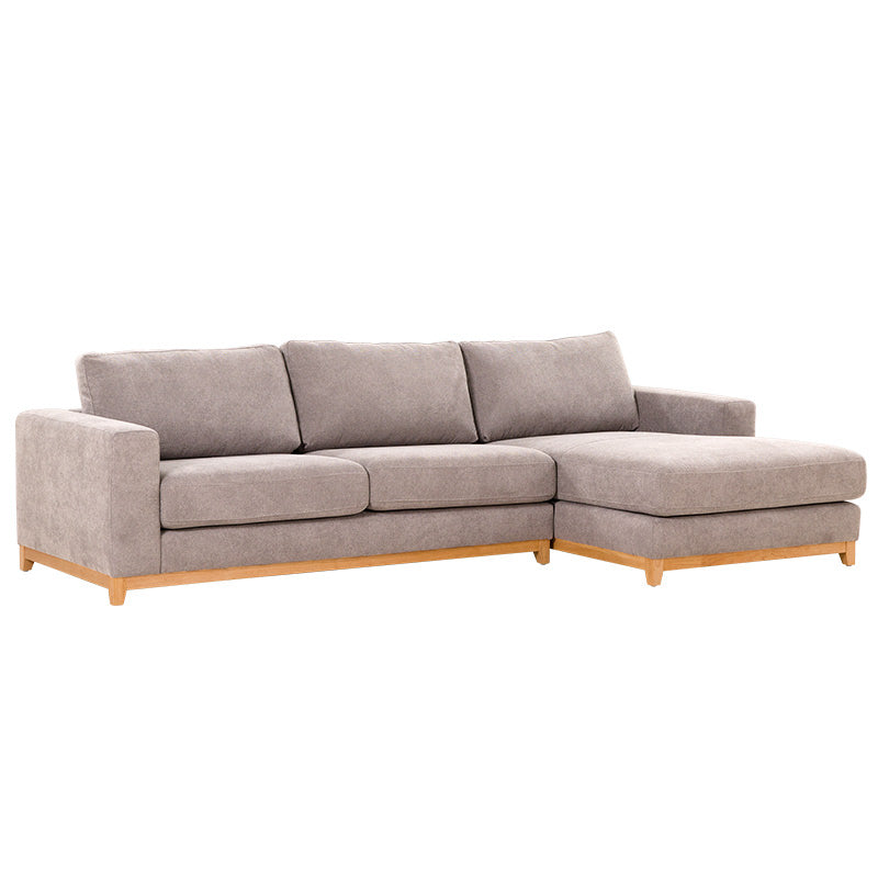 WILLOW WILLOW LIGHT GREY - FABRIC - 3S SEAT LOUNGE + RHF CHAISE
