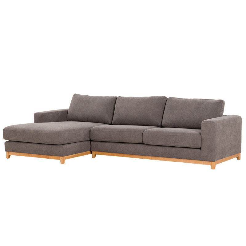WILLOW WILLOW DARK GREY - FABRIC - 3S SEAT LOUNGE + LHF CHAISE