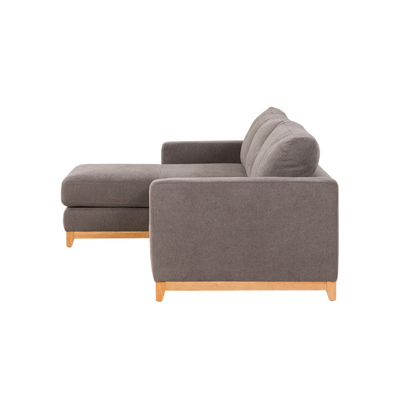 WILLOW WILLOW DARK GREY - FABRIC - 3S SEAT LOUNGE + LHF CHAISE