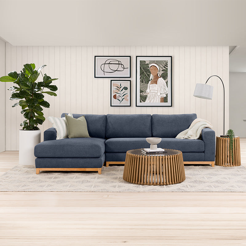 WILLOW WILLOW AZURE - FABRIC - 3S SEAT LOUNGE + LHF CHAISE