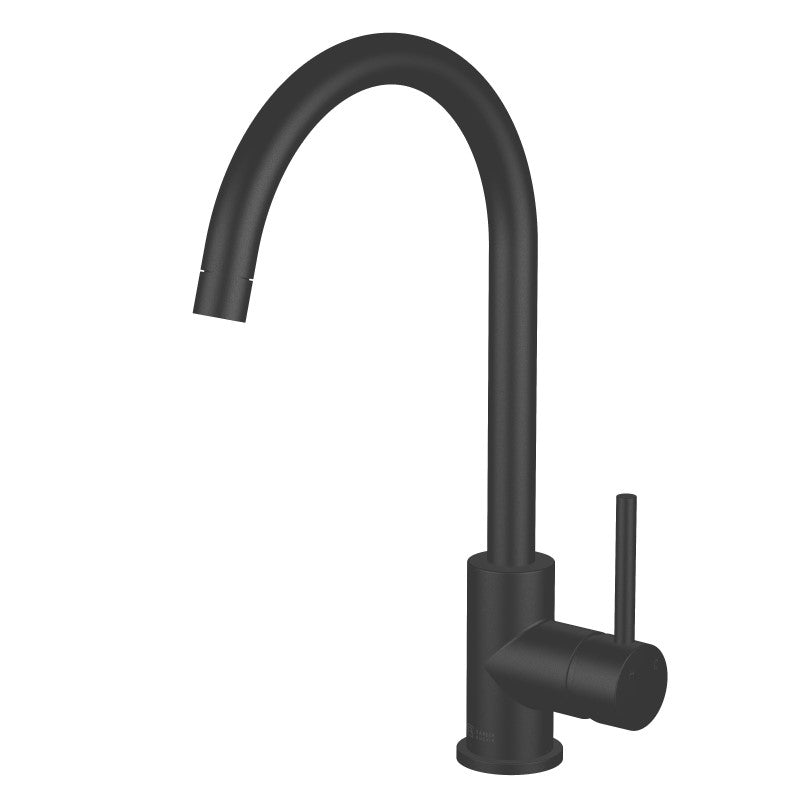 ABEY LUCIA GOOSENECK SIDELEVER MIXER BLACK