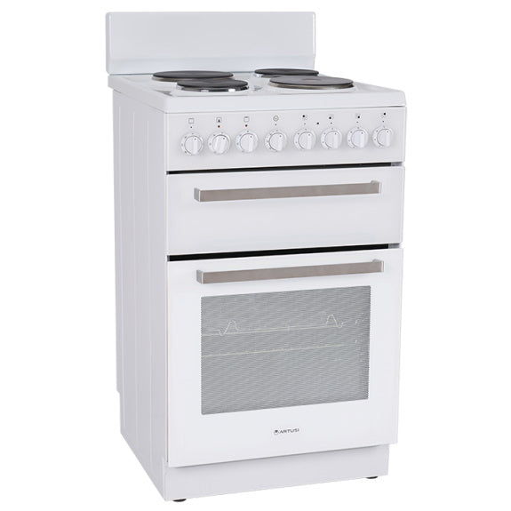 ARTUSI FREESTANDING COOKER BRILLIANT WHITE 54cm
