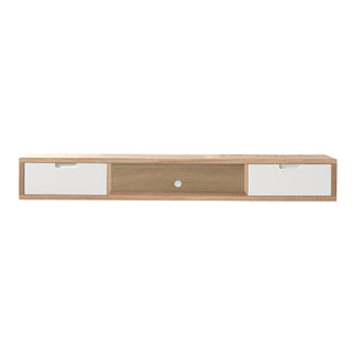AIR AIR ENTERTAINMENT UNIT WALL MOUNT - 1500X390 - OAK/WHITE