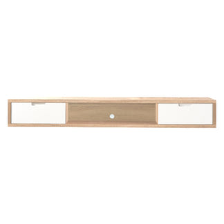 AIR AIR ENTERTAINMENT UNIT WALL MOUNT - 1800X390 - OAK/WHITE