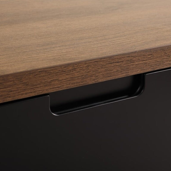 AIR AIR ENTERTAINMENT UNIT WALL MOUNT - 1800X390 - DARK OAK/BLK