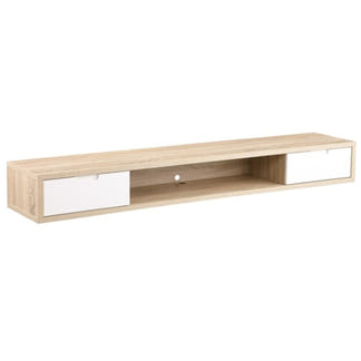 AIR AIR ENTERTAINMENT UNIT WALL MOUNT - 2000X390 - OAK/WHITE