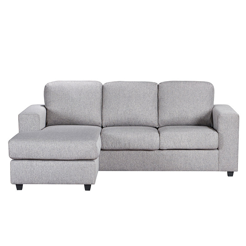 ALEX ALEX GREY - LINEN FABRIC - 3 SEAT SOFA REVERSIBLE CHAISE