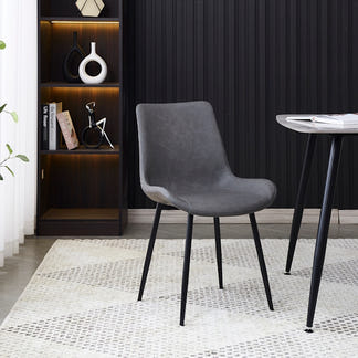 APOLLO APOLLO DINING CHAIR - PU GREY