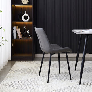 APOLLO APOLLO DINING CHAIR - PU GREY