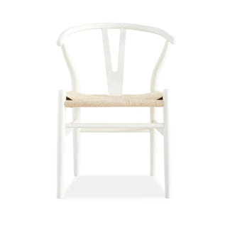 ARC ARC DINING CHAIR - WHITE/NATURAL