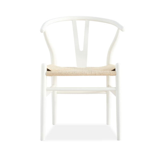 ARC ARC DINING CHAIR - WHITE/NATURAL