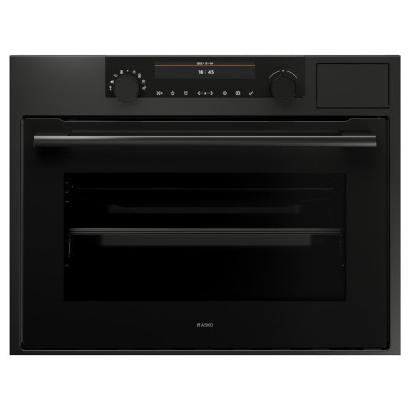ASKO CRAFT COMPACT COMBINATION OVEN WITH FULL STEAM GRAPHITE BLK 45cm