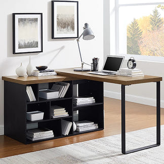 ASPIRE ASPIRE DESK - 1500X550 - DARK OAK/BLACK