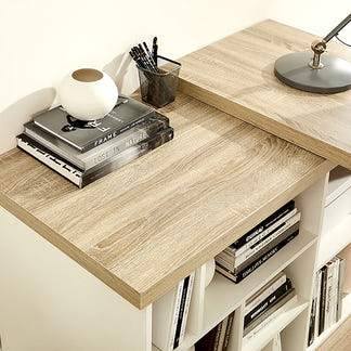 ASPIRE ASPIRE DESK - 1500X550 - LIGHT OAK/WHITE