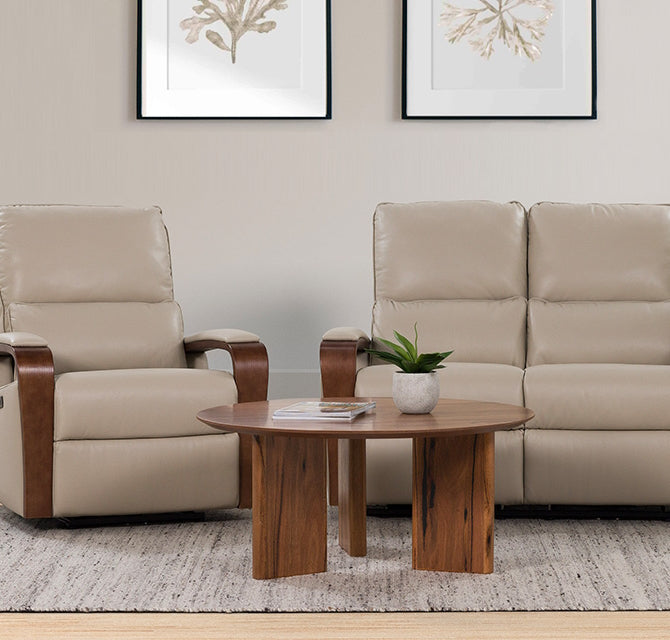 ATHERTON ATHERTON COFFEE TABLE - 1000 ROUND - NATURAL