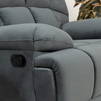 AUGUSTUS AUGUSTUS DARK GREY - FABRIC - 1 SEAT RECLINER
