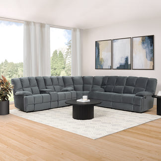 AUGUSTUS AUGUSTUS DARK GREY - FABRIC - CORNER LOUNGE