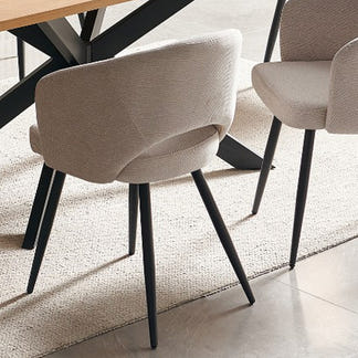 BARLOW BARLOW 7 PCE DINING SET/MATZO DINING CHAIR - NATURAL/BEIGE