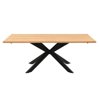 BARLOW BARLOW DINING TABLE - 2000X1000 - NATURAL/BLACK