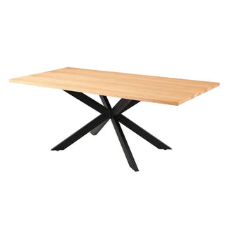 BARLOW BARLOW DINING TABLE - 2000X1000 - NATURAL/BLACK