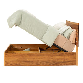 BAXTER BAXTER QUEEN LIFT BED - BLACKWOOD 0