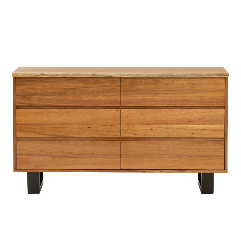 BAXTER BAXTER DRESSER - 6 DRAWER - BLACKWOOD