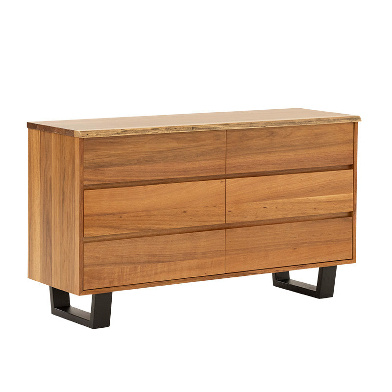 BAXTER BAXTER DRESSER - 6 DRAWER - BLACKWOOD