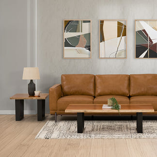BAXTER BAXTER COFFEE TABLE - 1400X700 - BLACKWOOD