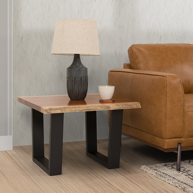 BAXTER BAXTER LAMP TABLE - 650X650 - BLACKWOOD