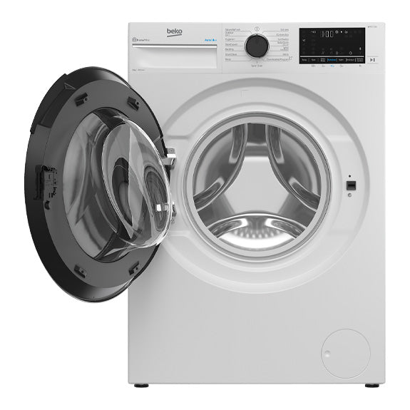 Beko 9kg Front Load Washer with Steam - White