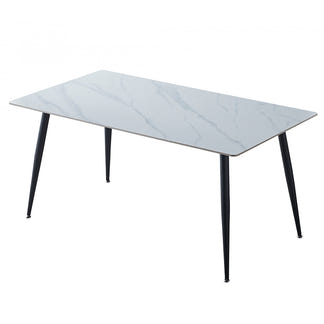 BENTLEY BENTLEY DINING TABLE - 1800X900 - BENTLEY WHITE/BLACK