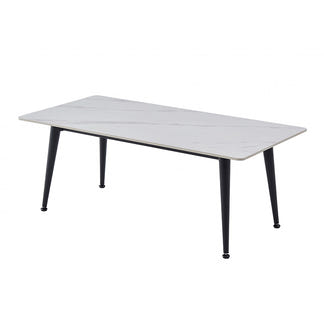 BENTLEY BENTLEY COFFEE TABLE - 1200X600 - BENTLEY WHITE/BLACK