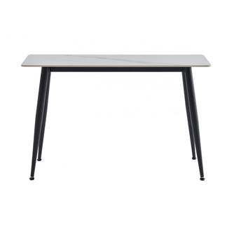 BENTLEY BENTLEY CONSOLE TABLE - 1200X400 - BENTLEY WHITE/BLACK