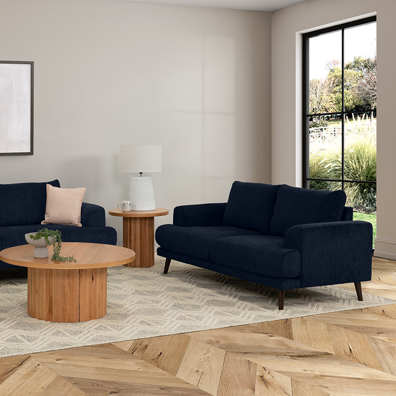 BIANCA BIANCA NAVY - FABRIC - 2 SEAT SOFA