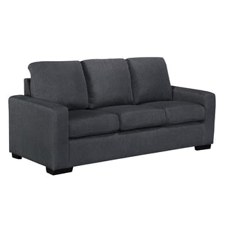 BILLY BILLY CHARCOAL - LINEN FABRIC - 2 + 3 SEAT SOFA PAIR