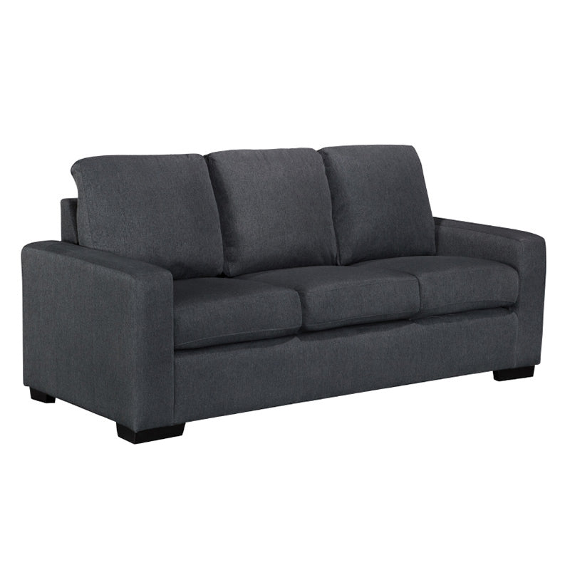 BILLY BILLY CHARCOAL - LINEN FABRIC - 2 + 3 SEAT SOFA PAIR