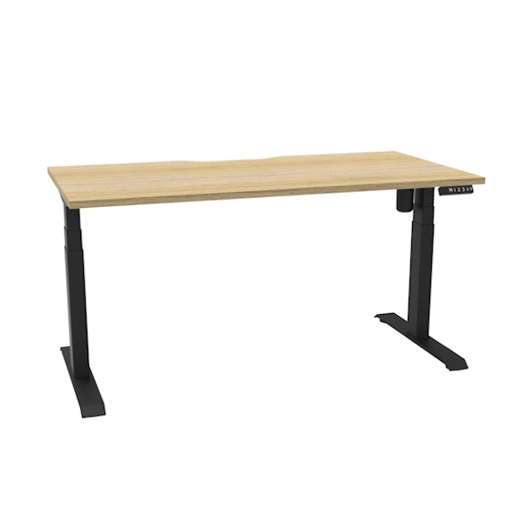BOOST LIGHT BOOST LIGHT ADJUSTABLE DESK - 1500X750 - OAK/BLACK