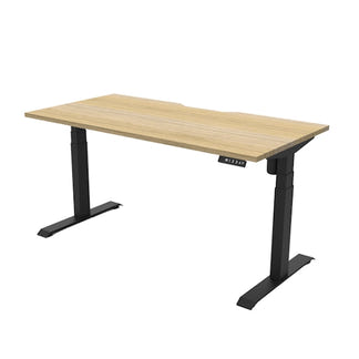 BOOST LIGHT BOOST LIGHT ADJUSTABLE DESK - 1500X750 - OAK/BLACK