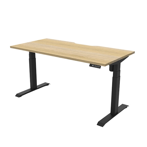 BOOST LIGHT BOOST LIGHT ADJUSTABLE DESK - 1500X750 - OAK/BLACK