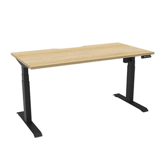 BOOST LIGHT BOOST LIGHT ADJUSTABLE DESK - 1500X750 - OAK/BLACK