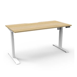 BOOST LIGHT BOOST LIGHT ADJUSTABLE DESK - 1500X750 - OAK/WHITE