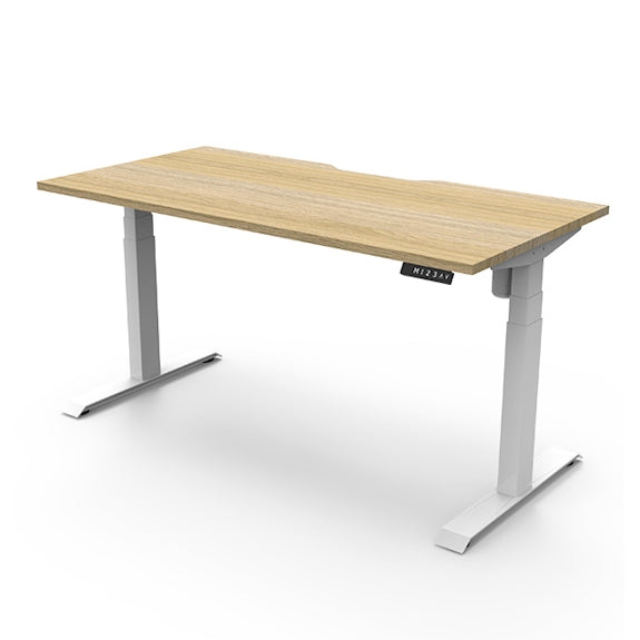 BOOST LIGHT BOOST LIGHT ADJUSTABLE DESK - 1500X750 - OAK/WHITE