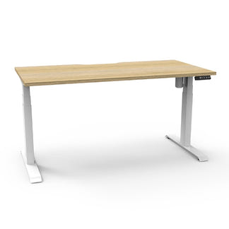 BOOST LIGHT BOOST LIGHT ADJUSTABLE DESK - 1500X750 - OAK/WHITE