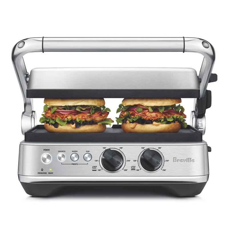 BREVILLE THE SEAR & PRESS  GRILL - BRUSHED STAINLESS STEEL