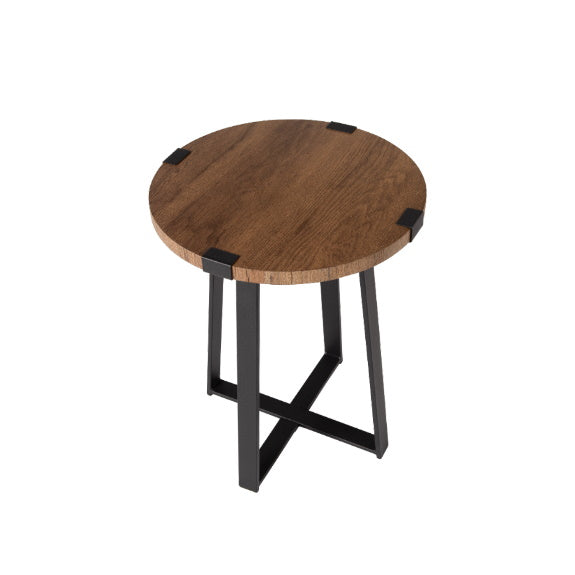 Capri Lamp Table - Dark Oak/Black