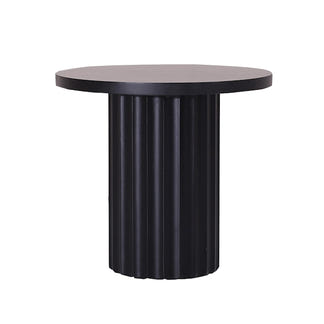 CAESAR CAESAR LAMP TABLE - 600 ROUND - MESSMATE BLACK