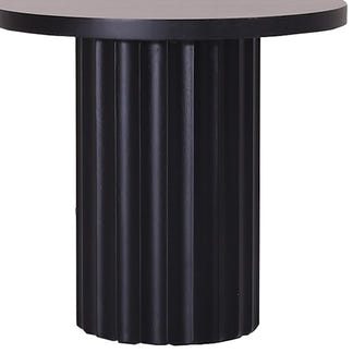 CAESAR CAESAR LAMP TABLE - 600 ROUND - MESSMATE BLACK